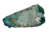 Chrysocolla on Quartz Crystal - Tentadora Mine, Peru #169248-1